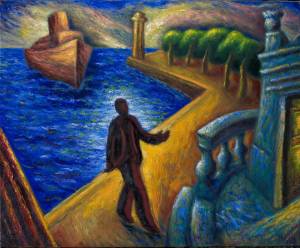 Personaggio sul molo